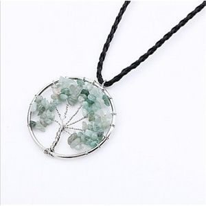 Green Tree of Life Necklace